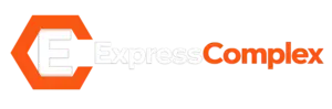 pełne logo express complex białe