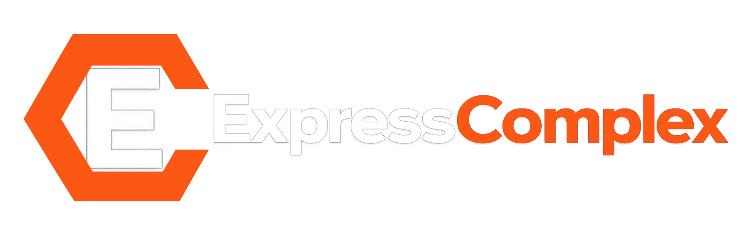 pełne logo express complex białe